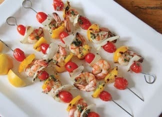 Beach Eats Shrimp Skewers