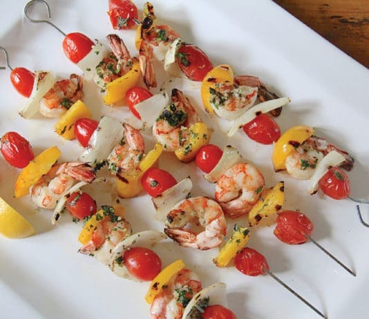 Beach Eats Shrimp Skewers