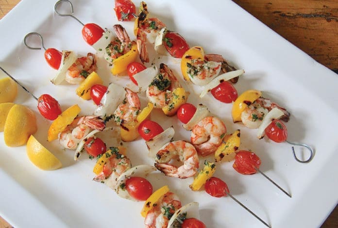 Beach Eats Shrimp Skewers Beach Eats Shrimp Skewers