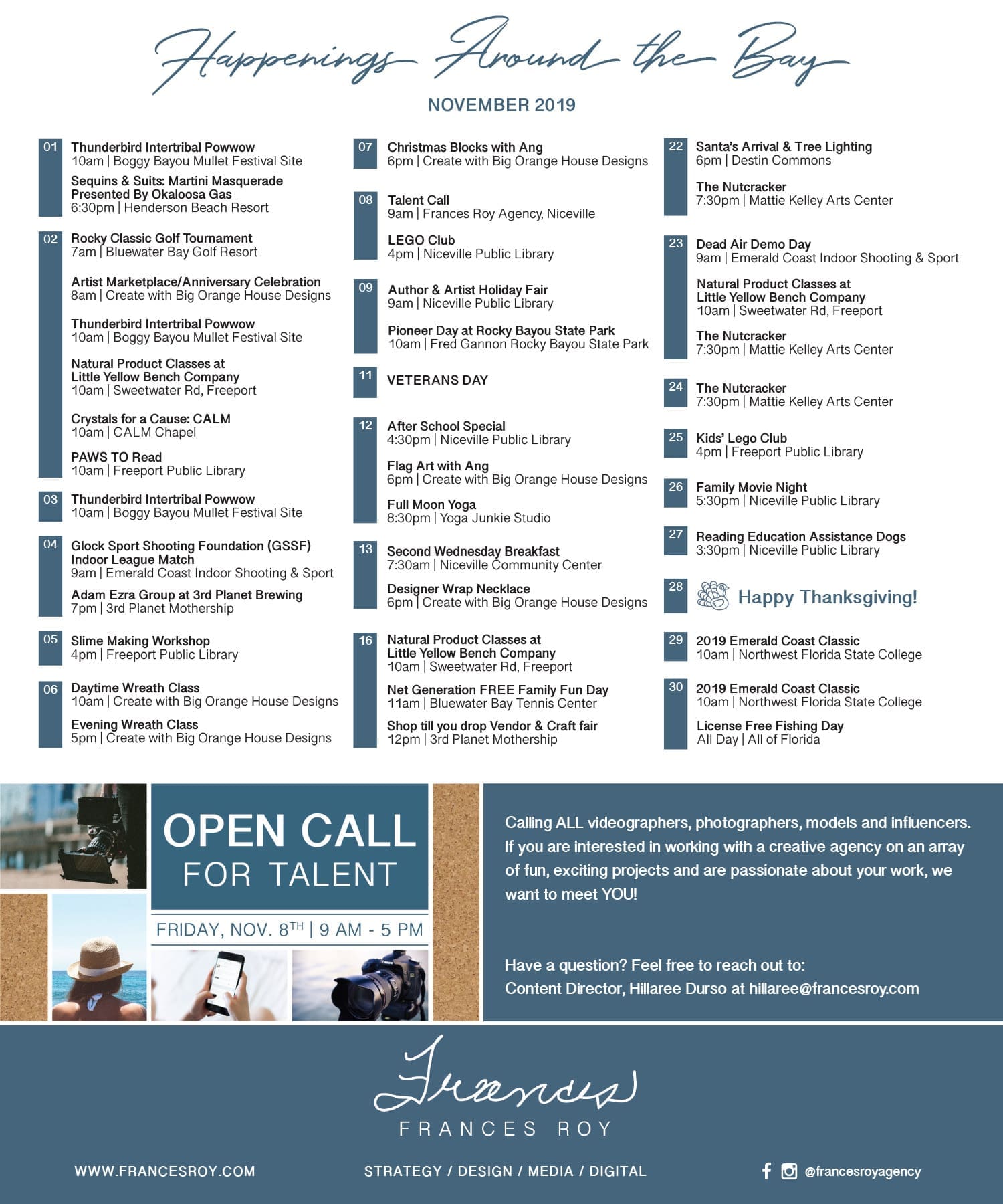 Bay Life Events Nov 2019
