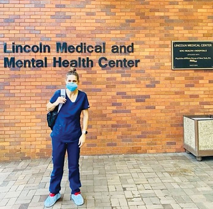 NWFSC Jany front of Lincoln Med Ctr