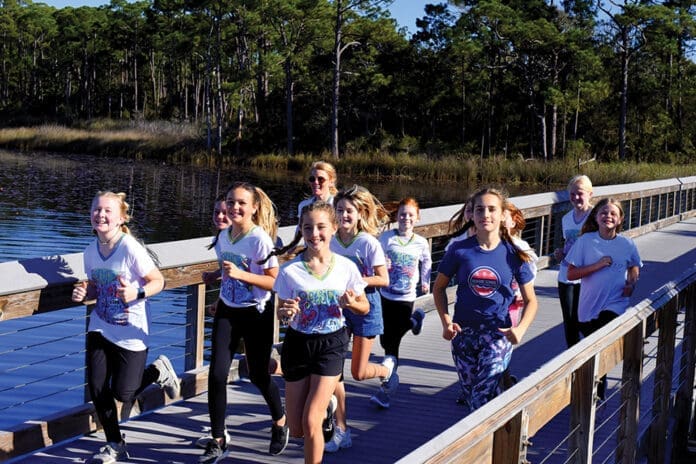 Seaside Girls Running
