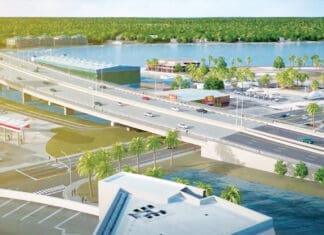 Preliminary Brooks Bridge Expansion Work Under Way