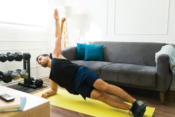Exercise workout side plank Exercise workout side plank