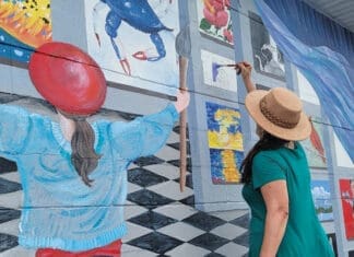 Mural Celebrates Niceville Art and Artists Artful Things Niceville Mural