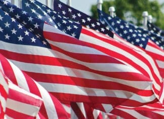 In Memory of Those Who Have Fallen: Locals Serve and Heal at Field of Valor american_flags