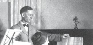 Ruby Elzy CC Cleo & Edward at the piano circa 1927 in Columbus OH home
