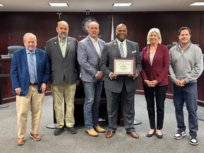 BCC Recognizes Superintendent Hughes