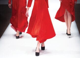 Fashion Show, A Catwalk Event, Runway Show, Models Walking the Catwalk