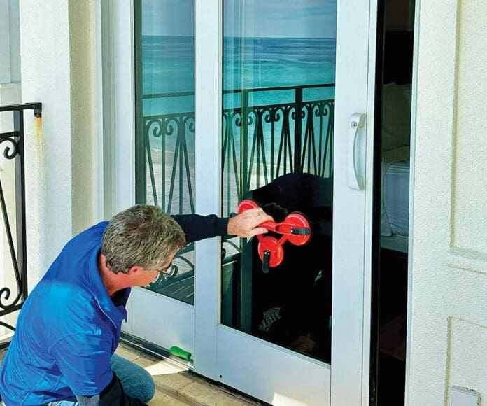 Beachside Sliding Glass Door work