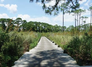Bluewater Bay walkway
