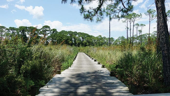 Bluewater Bay walkway