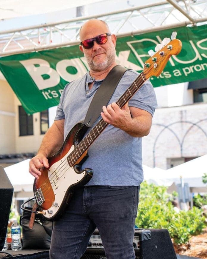 Studio 237 Music Lessons Teacher Gregg Shapiro playing bass