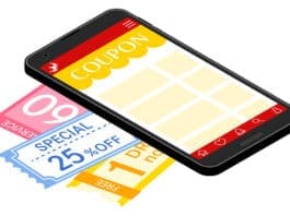 Coupons on smartphone