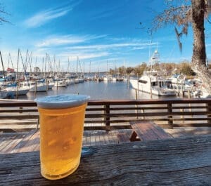 LJ Schooners beer with a view