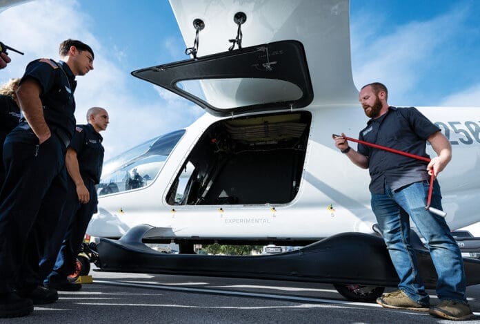 Eglin Fire, BETA Create Base’s First E-Aircraft Emergency Procedures