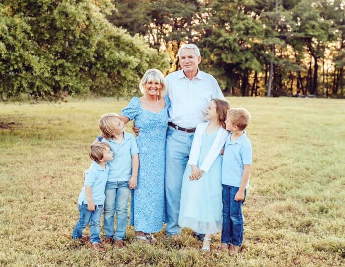 Mary Anne Windes with Grandchildren