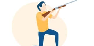 sporting clay shooter