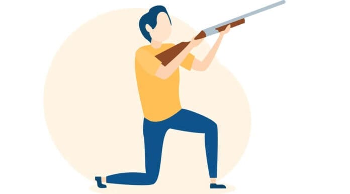 sporting clay shooter