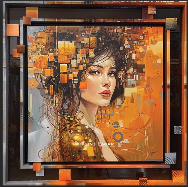 Mosaic of Memories - Abstract Portrait Clint Eagar Design