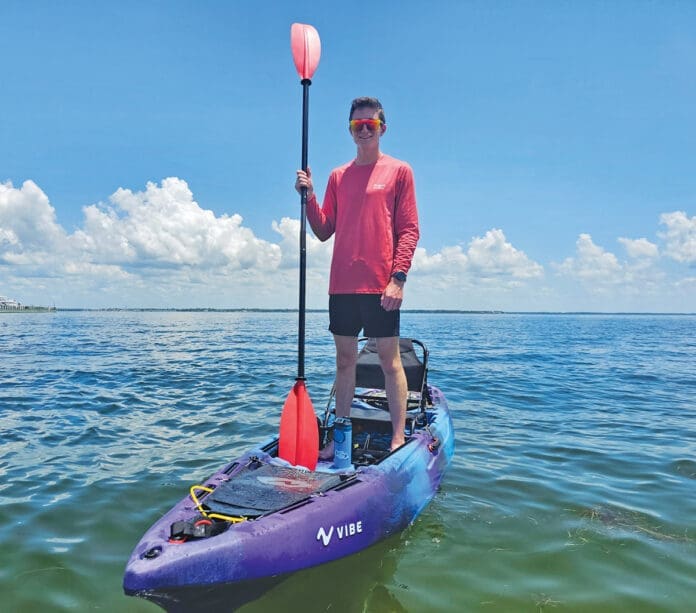 Kayak on a Bay Kayaker Kayak on a Bay Kayaker