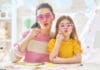 Mother and daughter with glasses