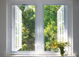 sunsplashed window
