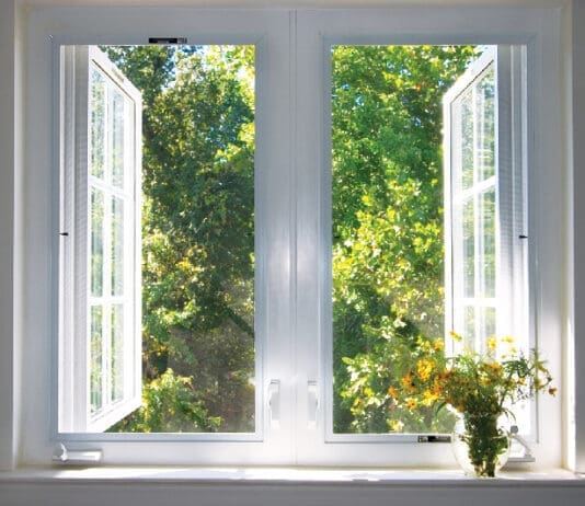 sunsplashed window