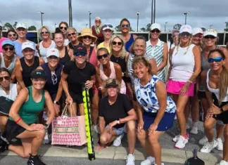 pickleball lady