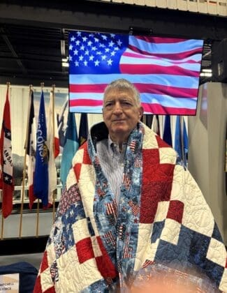 1 Rotaian Jess Parnell with Quilt of Valor