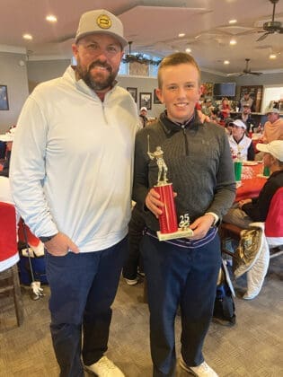 First Tee Winter Ball Luke Pearce 1st place boys 12 18