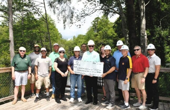 Mid Bay Rotary Donation to Niceville City Officials
