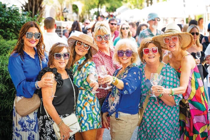 Sandestin Wine Festival ladies with glasses Sandestin Wine Festival ladies with glasses