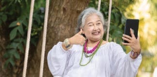 Tortoise Older lady swinging iStock 2168569975